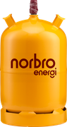 Norbro Energi 11 kg gasflaske i stål