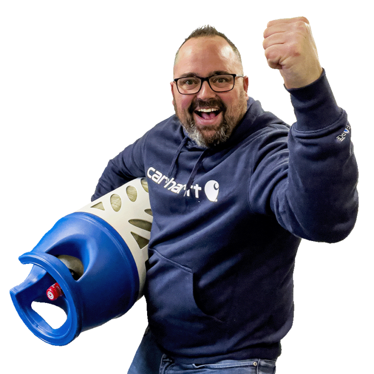 Køb gasflasker hos Gasland i Horsens Letvægtsgas flasker m.m.